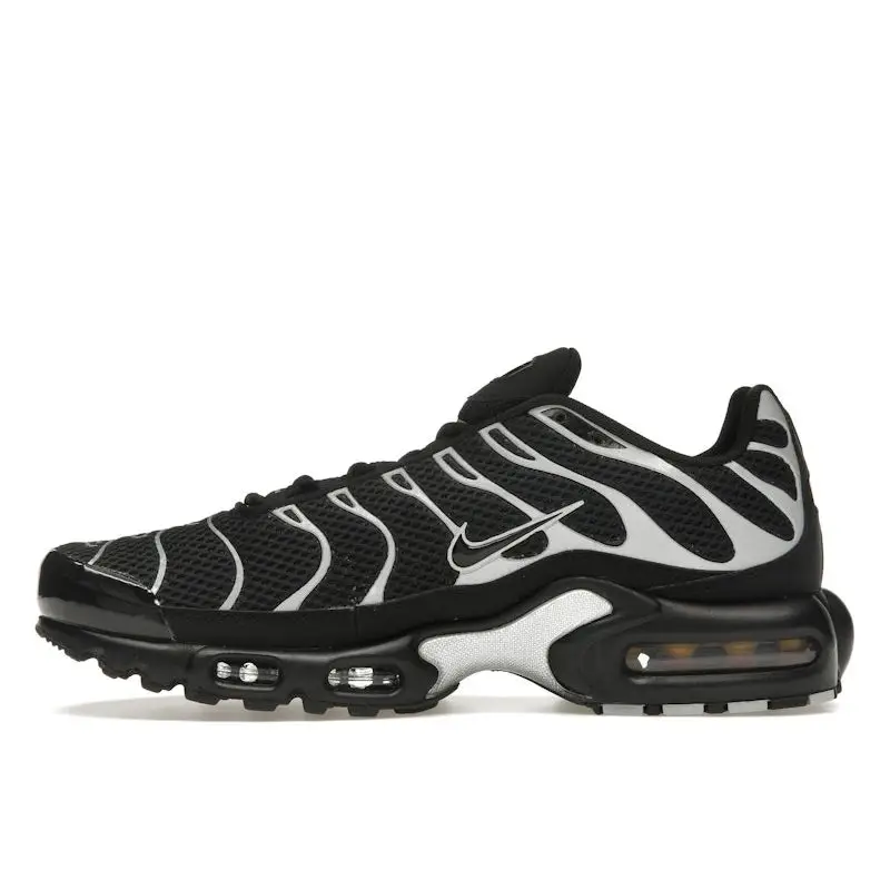 Sneakers Unisex Nike Air Max Plus Premium Nero Argento Metallizzato HQ3029-001 40 miniatura 3