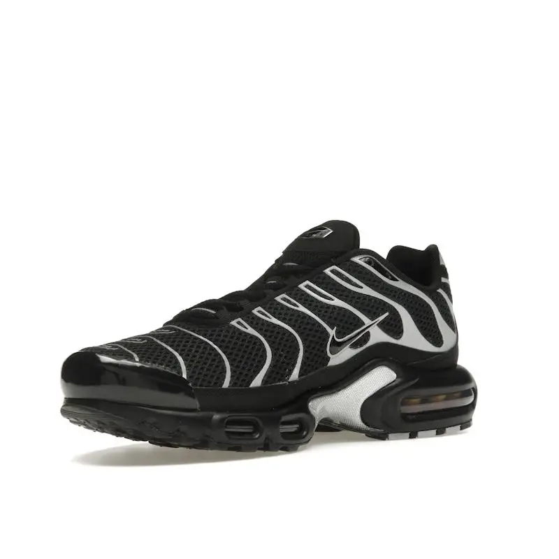 Sneakers Unisex Nike Air Max Plus Premium Nero Argento Metallizzato HQ3029-001 44 miniatura 4