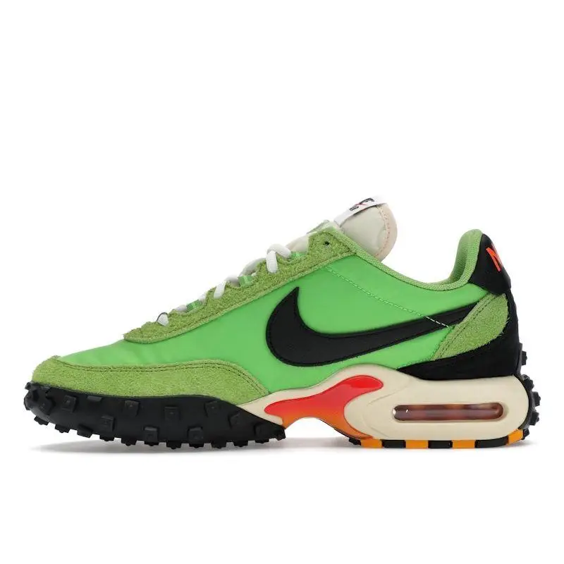 Sneakers Unisex Nike Air Max Waffle Racer SP Action Green Nero Arancione Totale FV6946-301 47 5 miniatura 2