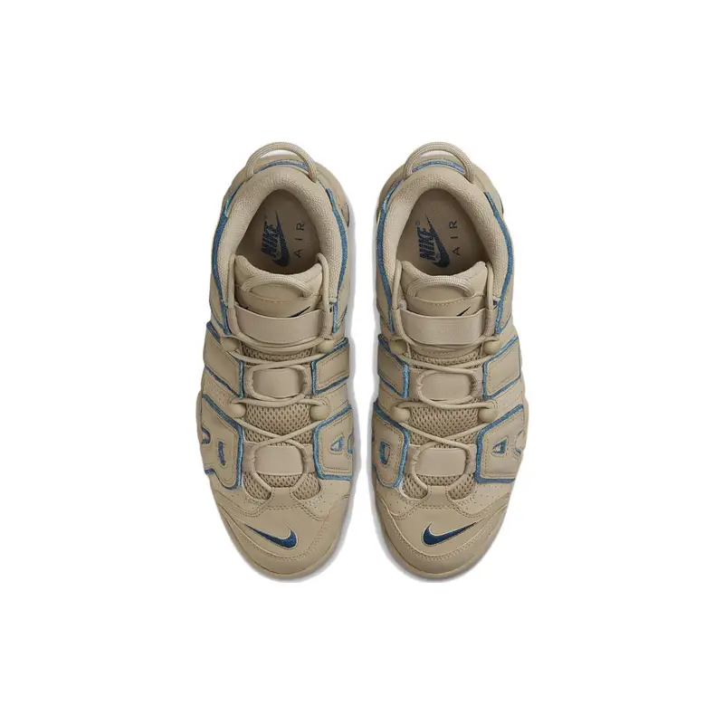 Sneakers Unisex Nike Air More Uptempo Limestone Marrone Blu Valeriana DV6993-200 45 miniatura 2