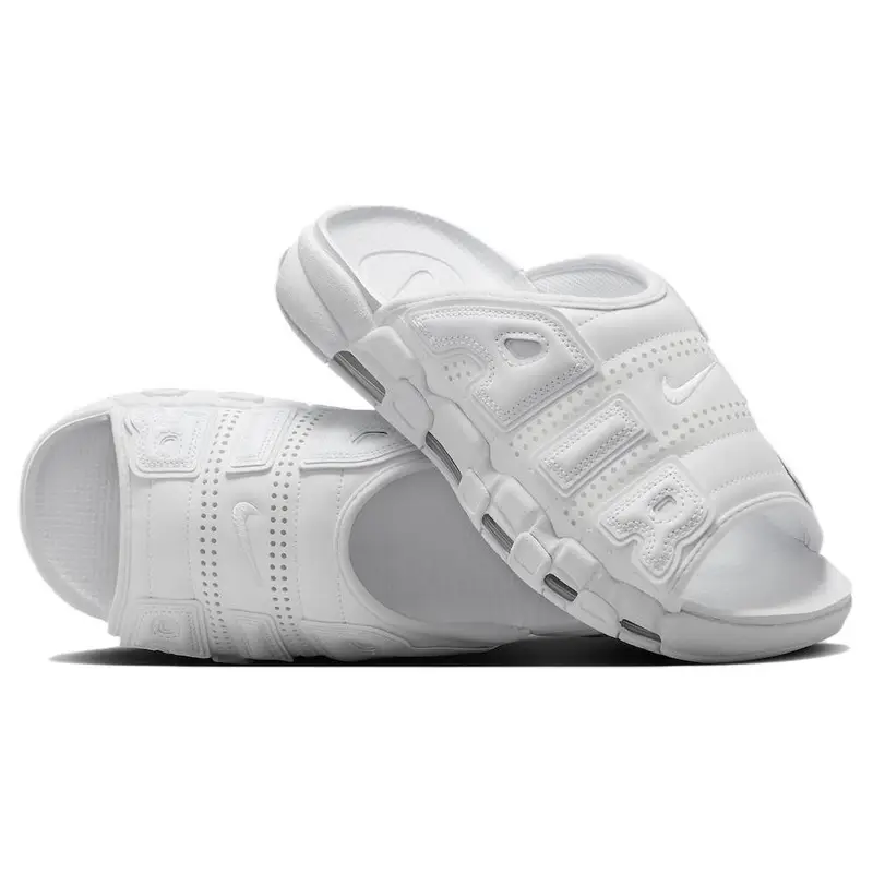 Sneakers Unisex Nike Air More Uptempo Slide Triple White FD9883-101 36 miniatura 4