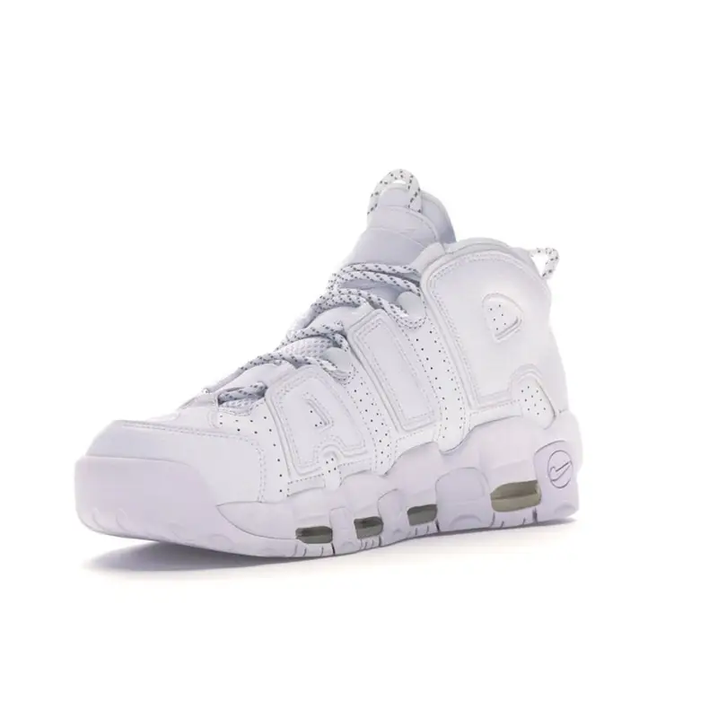 Sneakers Unisex Nike Air More Uptempo Triple White Bianco-Bianco 921948-100 40 miniatura 3