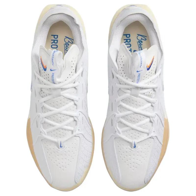 Sneakers Unisex Nike Air Zoom GT Cut 3 EP Blueprint Pack Bianco Latte di Cocco Giallo Gomma HJ8205-100 45 miniatura 4