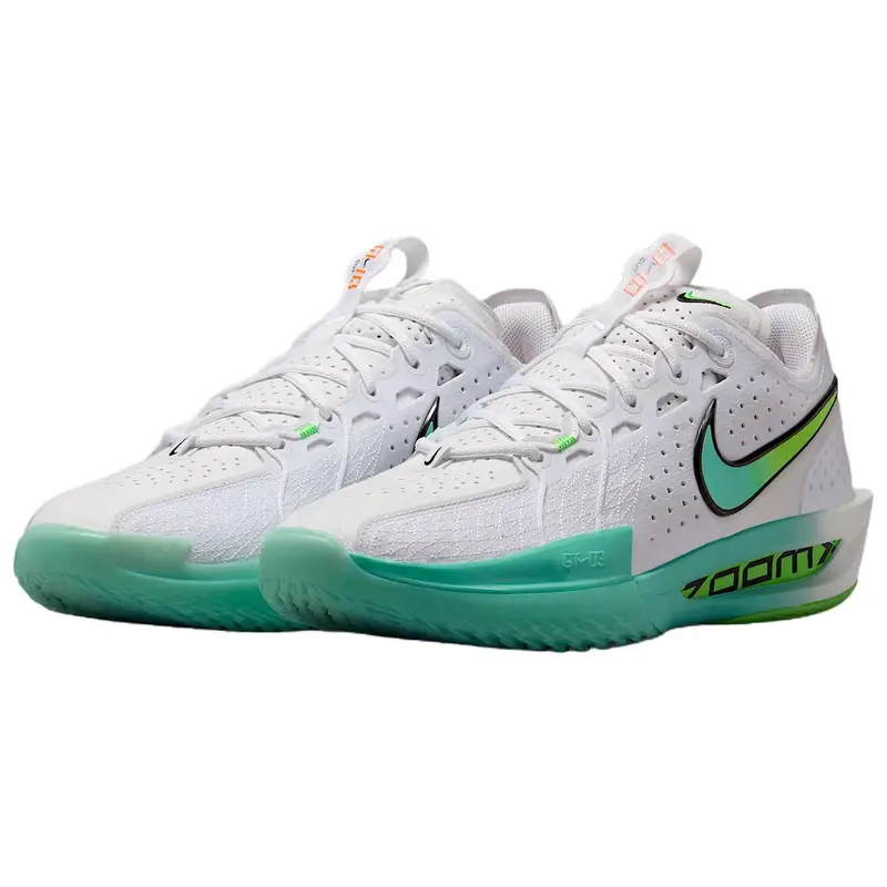 Sneakers Unisex Nike Air Zoom GT Cut 3 EP Turchese Sbiancato Bianco Green-Strike Nero DV2918-107 47 5 miniatura 3