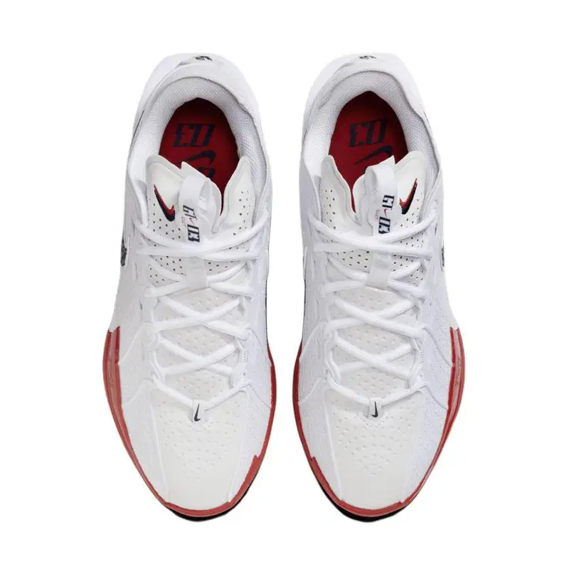 Sneakers Unisex Nike Air Zoom GT Cut 3 EP USA Bianco Ossidiana Rosso Università DV2918-103 46 miniatura 2