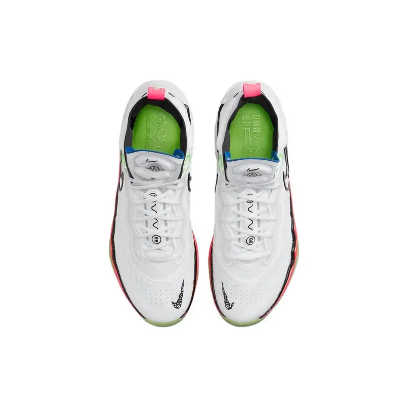 Sneakers Unisex Nike Air Zoom GT Run EP Bianco Multi Neon Nero Green-Strike DX4110-101 47 5 miniatura 5