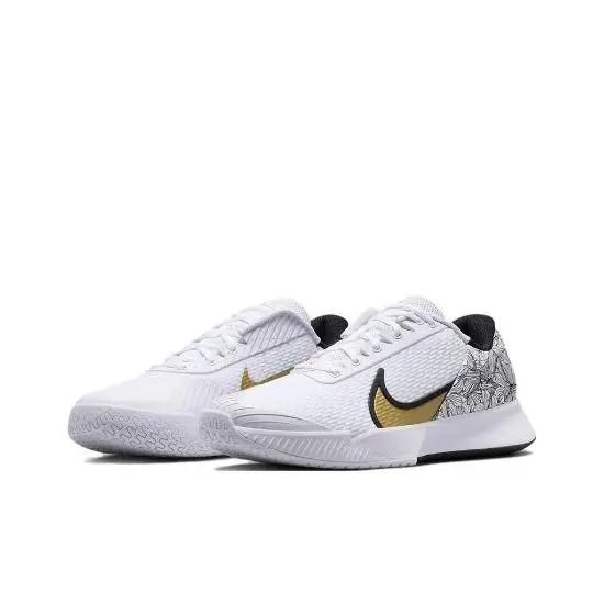 Sneakers Unisex Nike Court Air Zoom Vapor Pro 2 Magnolia Bianco Nero Oro Metallizzato FZ8227-100 EU 39 bianco miniatura 4