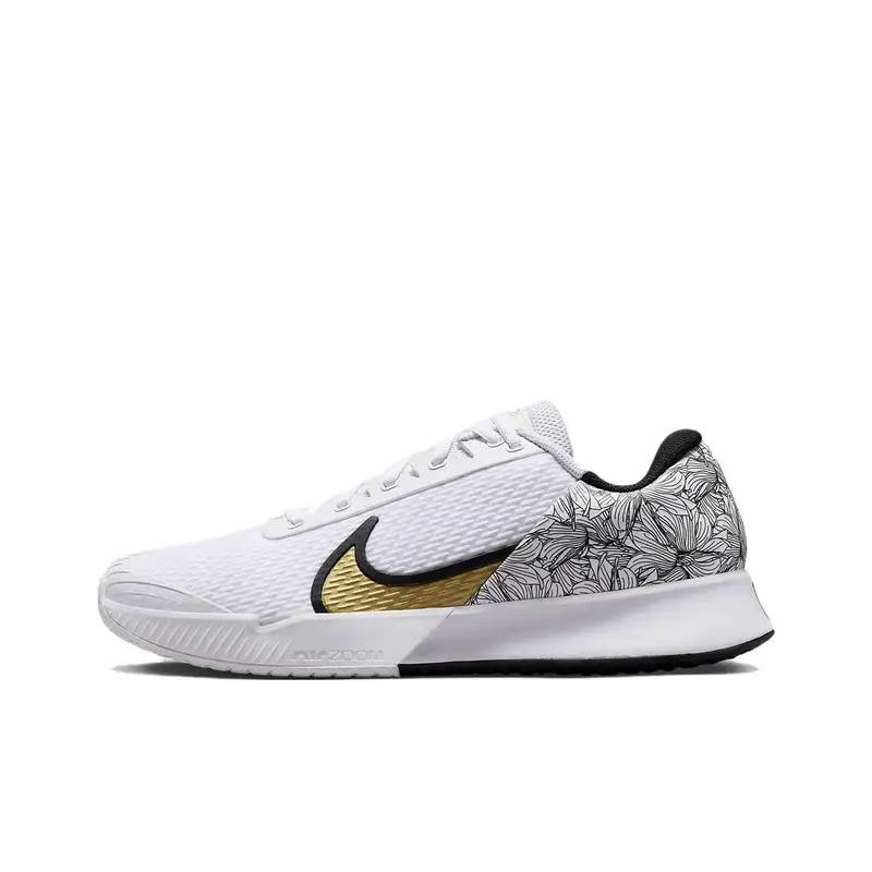 Sneakers Unisex Nike Court Air Zoom Vapor Pro 2 Magnolia Bianco Nero Oro Metallizzato FZ8227-100 EU 39 bianco