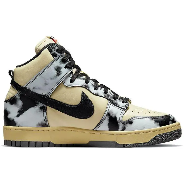 Sneakers Unisex Nike Dunk High 1985 Lavaggio Acido Nero Giallo Limone Saturno DD9404-700 38 miniatura 5