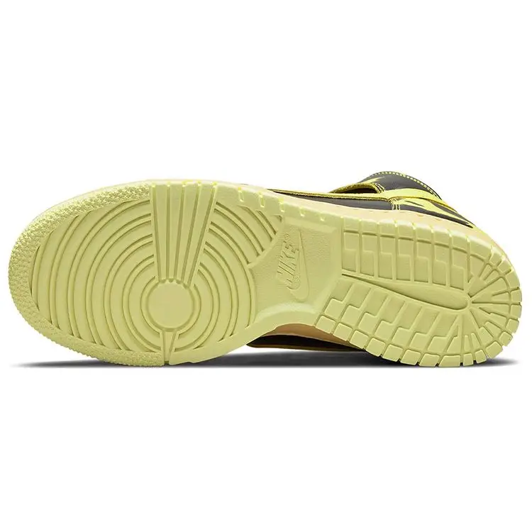 Sneakers Unisex Nike Dunk High 1985 Yellow Acid Wash Nero Varsity-Maize DD9404-001 41 miniatura 5