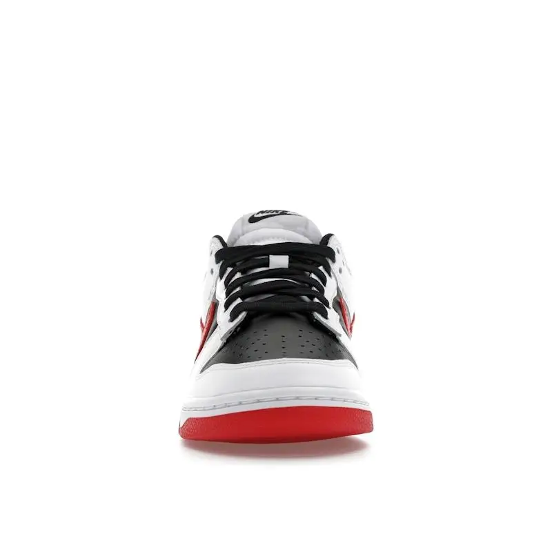 Sneakers Unisex Nike Dunk Low Bianco Nero Rosso University-Red FD9762-061 38 miniatura 4