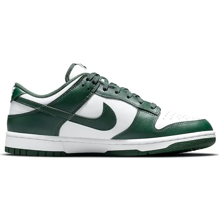 Sneakers Unisex Nike Dunk Low Michigan State Verde Bianco Verde Team DD1391-101 41 miniatura 5