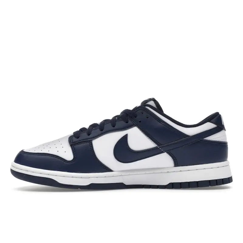 Sneakers Unisex Nike Dunk Low Midnight Navy 2025 Blu Bianco HF5441-107 40 5 miniatura 4