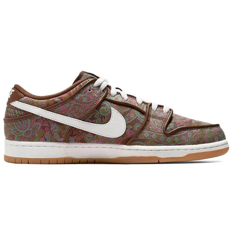 Sneakers Unisex Nike Dunk Low Pro Premium SB Paisley Marroni DH7534-200 42 miniatura 3