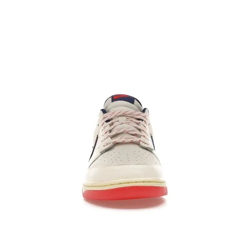 Sneakers Unisex Nike Dunk Low Retro Pack Crema Avorio Pallido Rosso Chiaro HV5749-110 40 miniatura 3