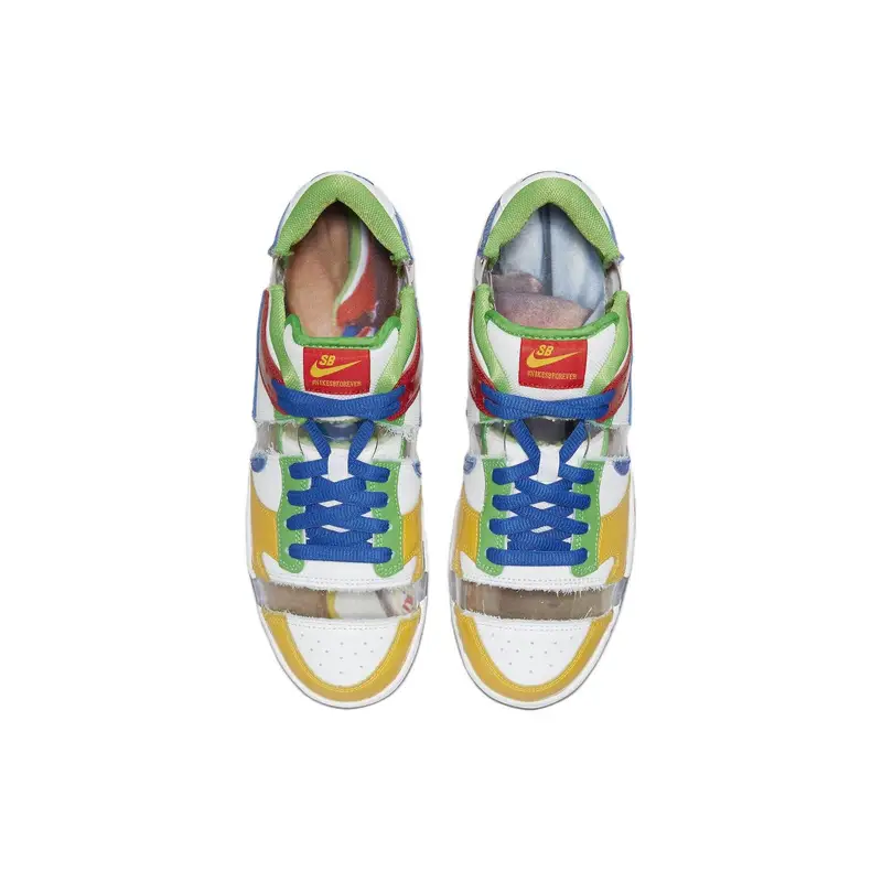 Nike Sneakers Unisex Dunk Low SB Sandy Bodecker Multicolor Bianco e miniatura 2