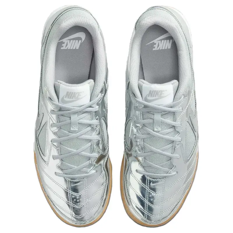 Sneakers Unisex Nike Gato LV8 Chrome Argento Metallizzato-Argento Bianco IB3566-001 47 miniatura 3