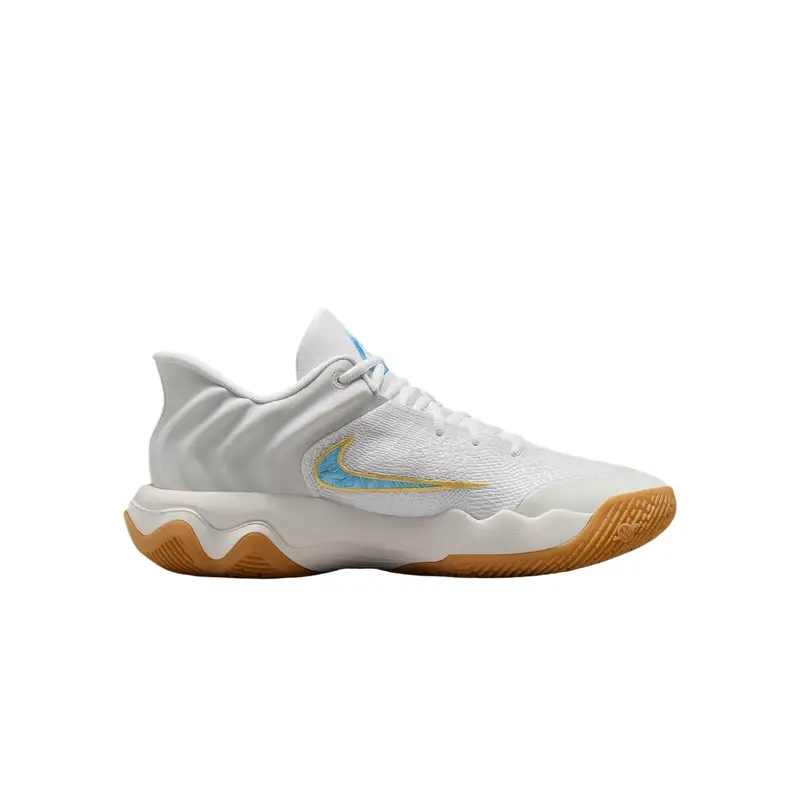 Nike Sneakers Unisex Giannis Immortality 4 EP Latte di Cocco Azzurro Acquario Bianco Oro Team Giallo miniatura 3