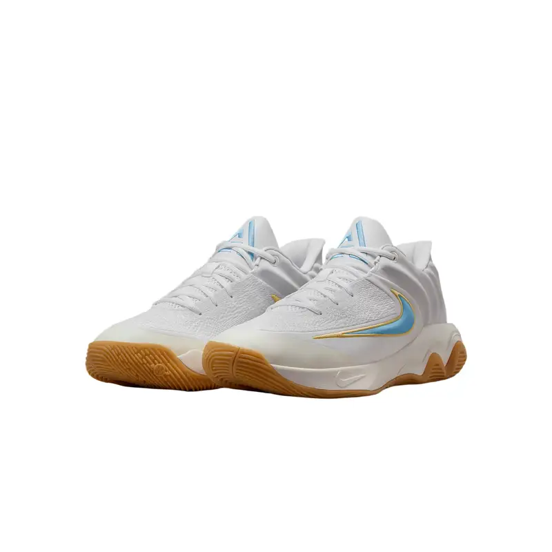Sneakers Unisex Nike Giannis Immortality 4 EP Latte di Cocco Azzurro Acquario Bianco Oro Team Giallo Gomma FQ3681-101 44 miniatura 5