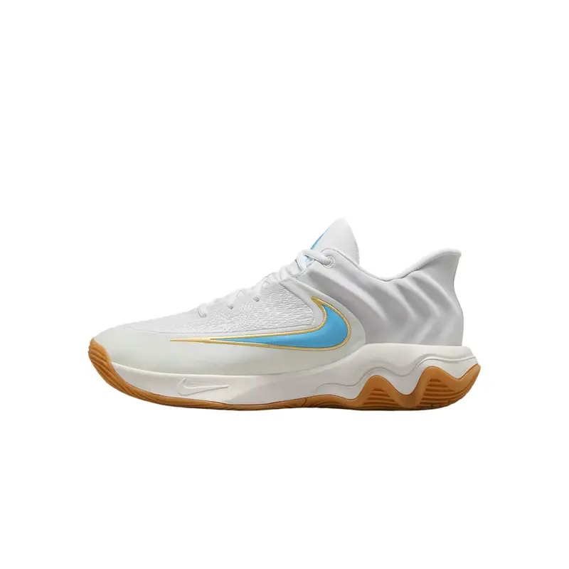 Sneakers Unisex Nike Giannis Immortality 4 EP Latte di Cocco Azzurro Acquario Bianco Oro Team Giallo Gomma FQ3681-101 45