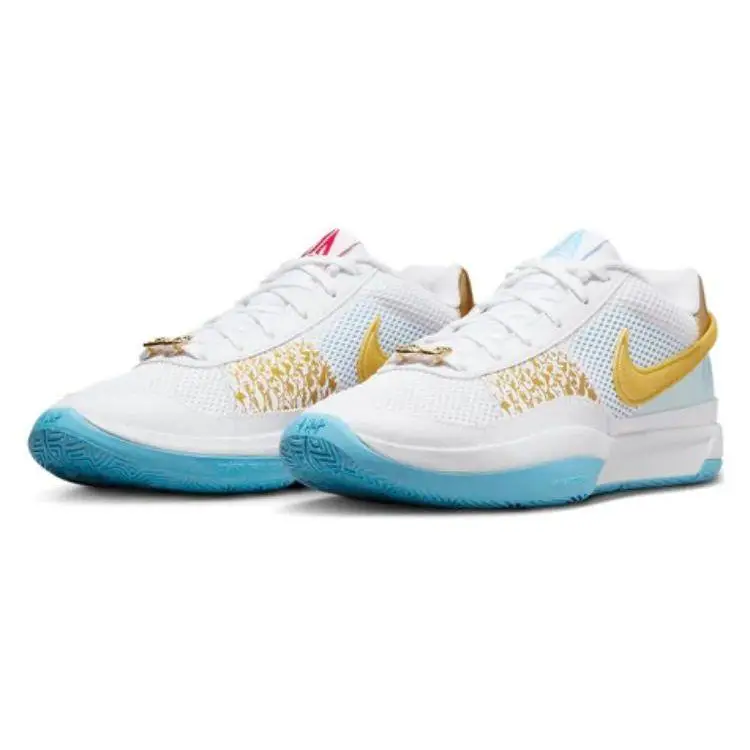 Sneakers Unisex Nike Ja 1 EP Capodanno Cinese Bianco Game-Royal Platino Puro FV1291-100 35 5 miniatura 4