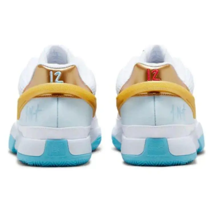 Sneakers Unisex Nike Ja 1 EP Capodanno Cinese Bianco Game-Royal Platino Puro FV1291-100 44 miniatura 3