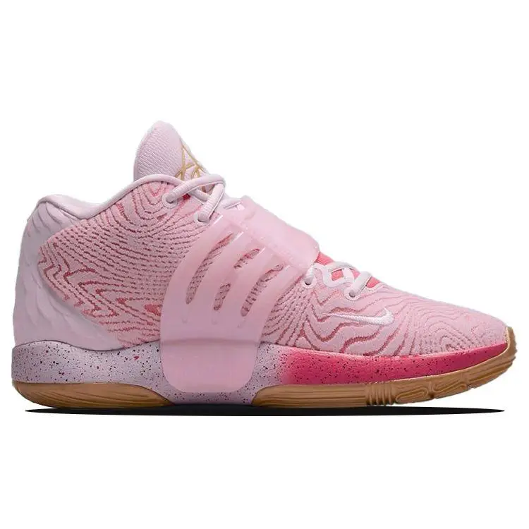 Sneakers Unisex Nike KD 14 EP Aunt Pearl Rosa Legal-Rosa Iper-Rosa DC9380-600 44 miniatura 5