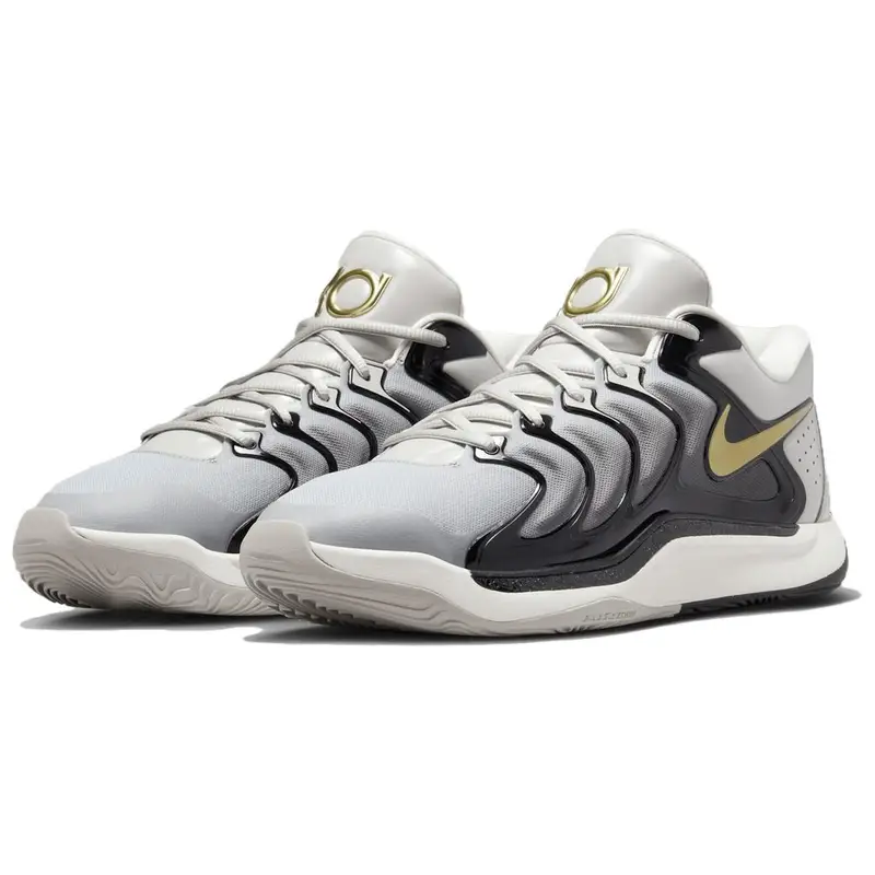 Sneakers Unisex Nike KD 17 EP Light Iron Ore Oro Metallizzato Grigio FJ9488-003 46 miniatura 5