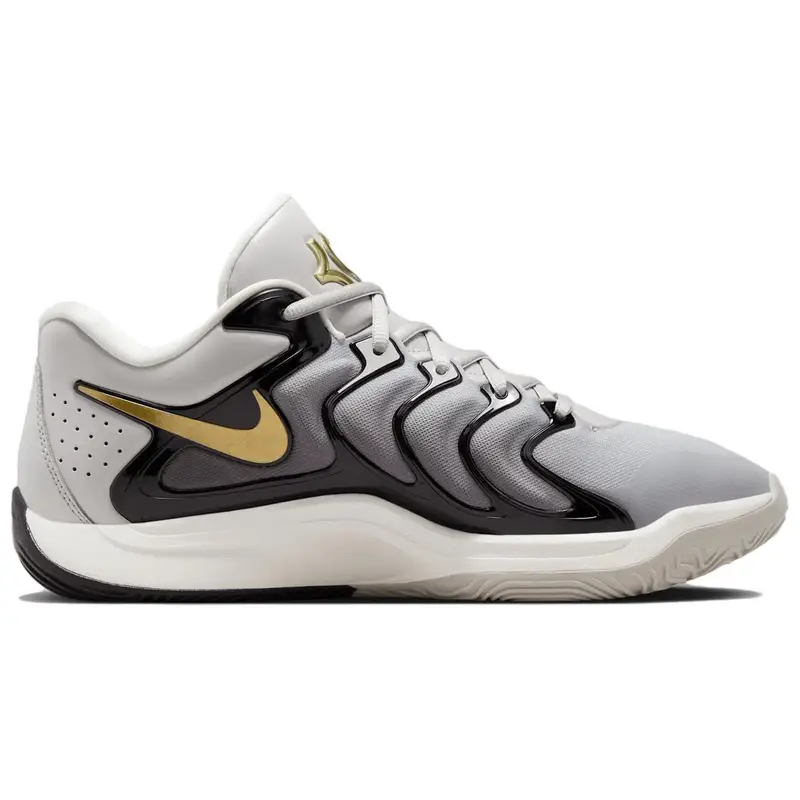 Sneakers Unisex Nike KD 17 EP Light Iron Ore Oro Metallizzato Grigio FJ9488-003 47 5 miniatura 4