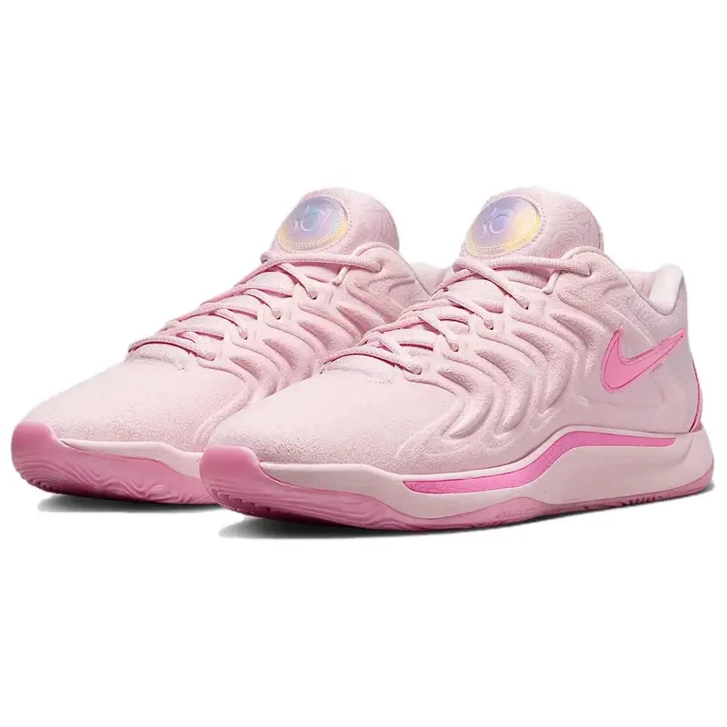 Sneakers Unisex Nike KD 17 NRG EP Aunt Pearl Rosa Rosa-Schiuma Rosa-Oltre FZ1519-600 41 miniatura 5