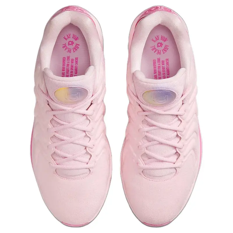 Sneakers Unisex Nike KD 17 NRG EP Aunt Pearl Rosa Rosa-Schiuma Rosa-Oltre FZ1519-600 47 5 miniatura 3