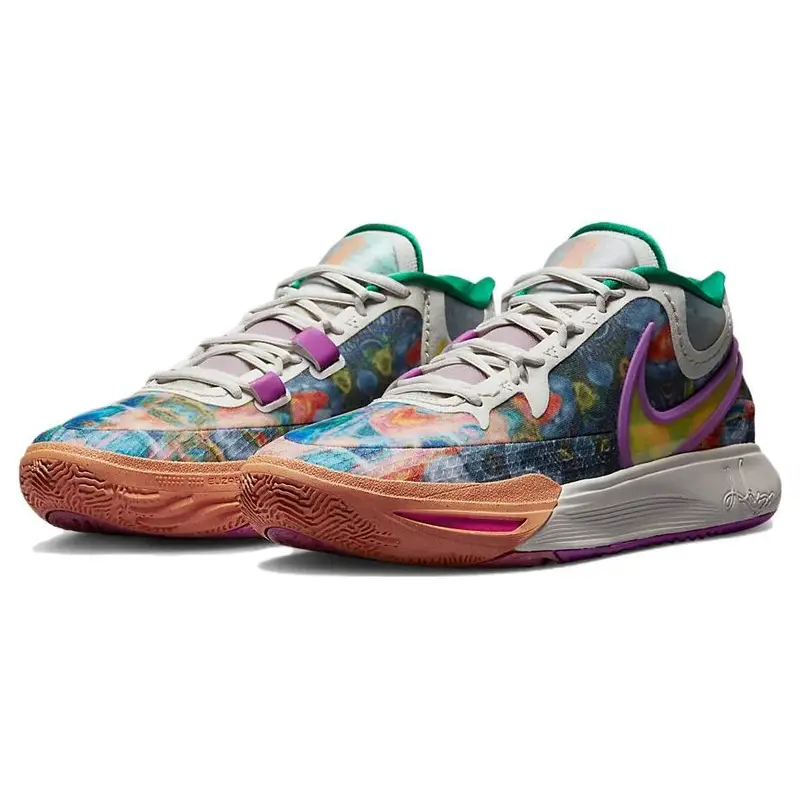 Sneakers Unisex Nike Kyrie 8 Circle Of Life Multicolore Osso Chiaro Giallo-Strike DQ3840-001 45 5 miniatura 4