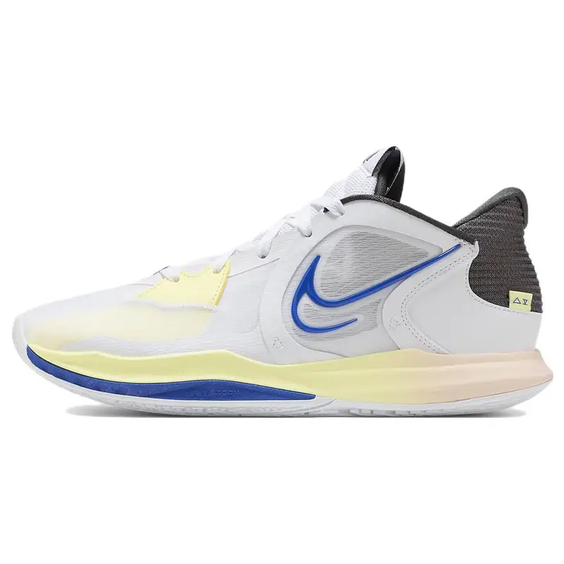 Sneakers Unisex Nike Kyrie Low 5 EP Bianco Blu Reale Grigio Medio Tinta Citron DJ6014-100 44 5
