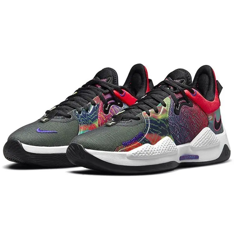 Sneakers Unisex Nike PG 5 EP Multicolor Crimson Brillante Viola Intenso Volt Appena CW3146-600 41 miniatura 2