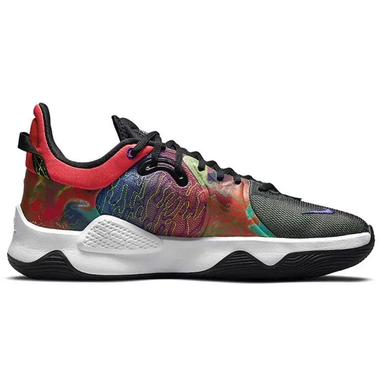 Sneakers Unisex Nike PG 5 EP Multicolor Crimson Brillante Viola Intenso Volt Appena CW3146-600 42 miniatura 5