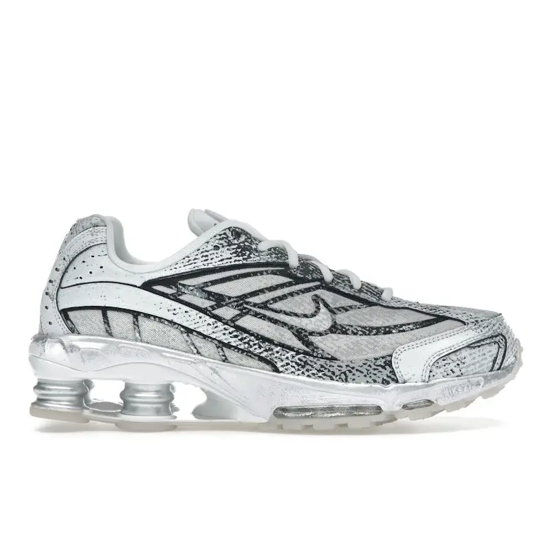 Sneakers Unisex Nike Shox Ride 2 Platino Metallizzato Grigio Bianco Nero IB8174-100 42 5