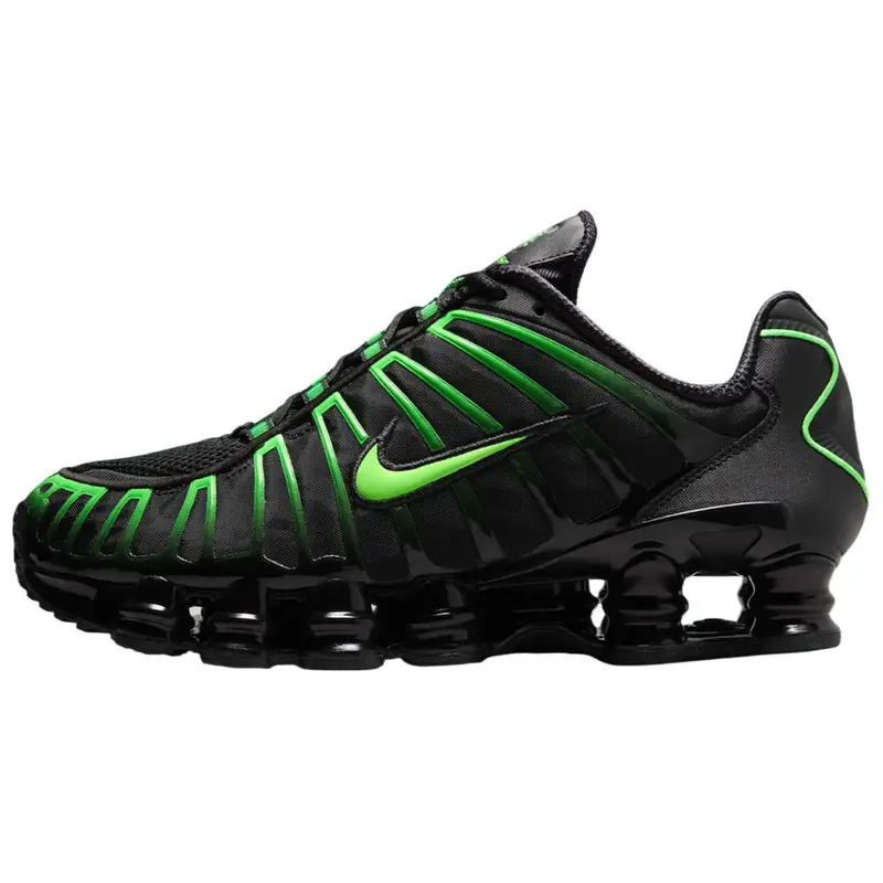 Sneakers Unisex Nike Shox TL Nero Neon Verde Elettrico AV3595-012 45 5
