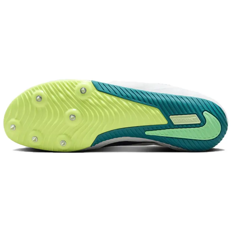 Sneakers Unisex Nike Zoom Rival Sprint Bianco Abete Brillante Nero Verde Vapore FZ9663-102 40 miniatura 5