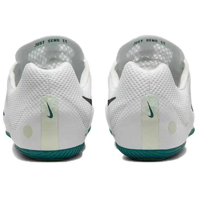 Sneakers Unisex Nike Zoom Rival Sprint Bianco Abete Brillante Nero Verde Vapore FZ9663-102 45 miniatura 4