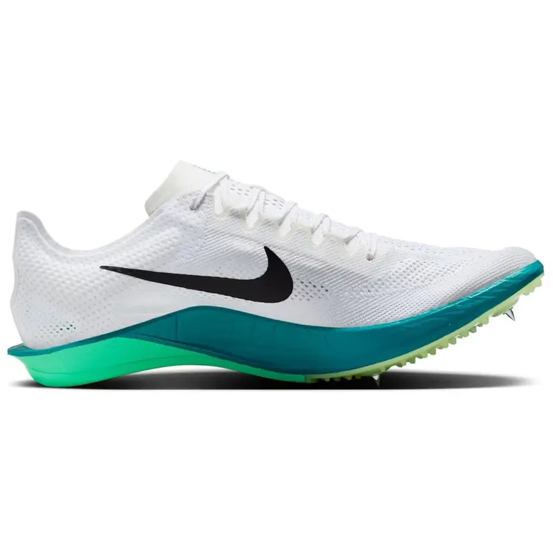 Sneakers Unisex Nike ZoomX Dragonfly 2 Bianco Alga Elettrica Abete Brillante Nero FD8413-102 45 miniatura 2
