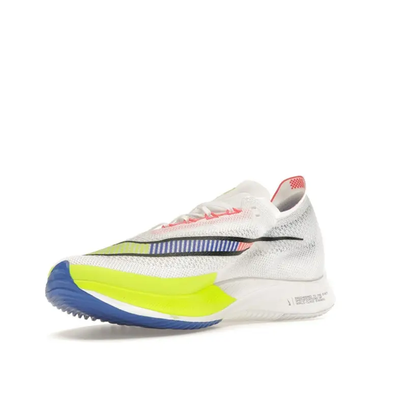 Sneakers Unisex Nike ZoomX Streakfly Premium Bianco Blu Racer Volt Nero Giallo Fluorescente Rosso Brillante DX1626-100 45 miniatura 2