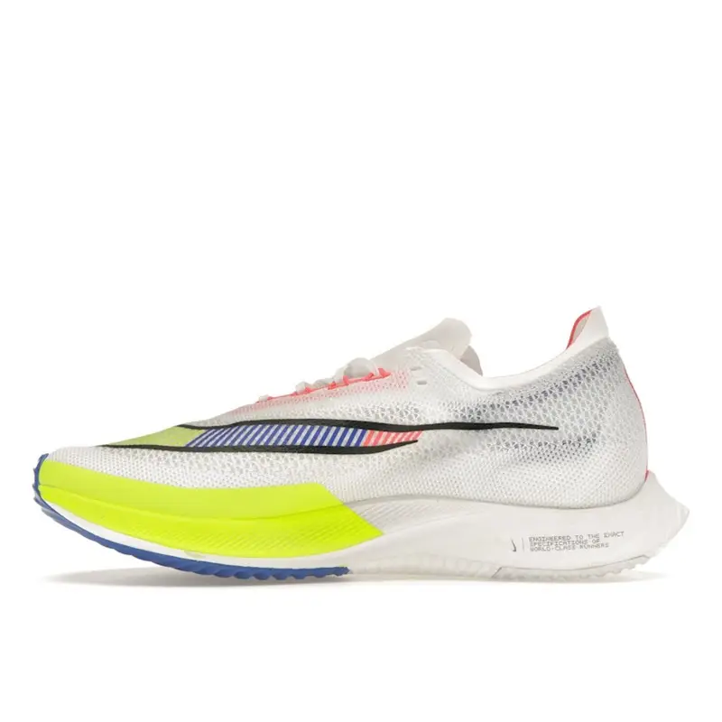 Sneakers Unisex Nike ZoomX Streakfly Premium Bianco Blu Racer Volt Nero Giallo Fluorescente Rosso Brillante DX1626-100 45 miniatura 4