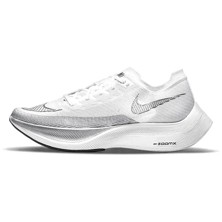 Sneakers Unisex Nike ZoomX Vaporfly NEXT% 2 Bianco Argento Metallizzato Nero CU4111-100 46