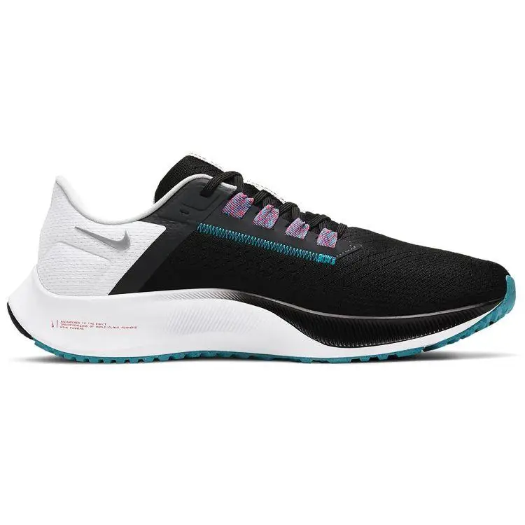 Sneakers Uomo Nike Air Zoom Pegasus 38 Nero Argento Metallico Bianco Blu Cloro CW7356-003 44 5 miniatura 4