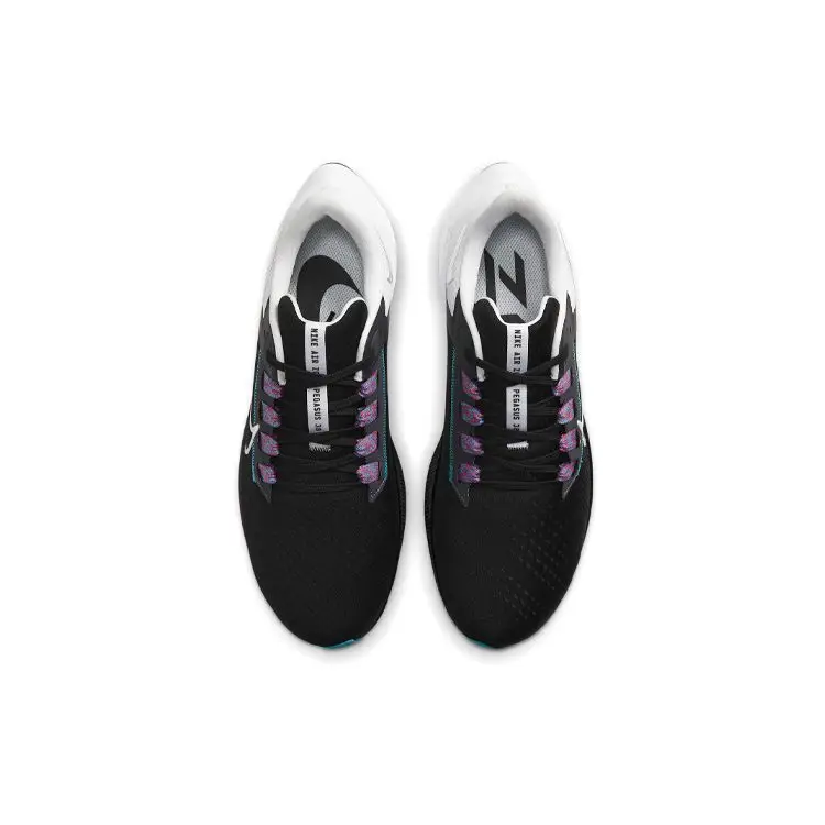 Sneakers Uomo Nike Air Zoom Pegasus 38 Nero Argento Metallico Bianco Blu Cloro CW7356-003 44 5 miniatura 5