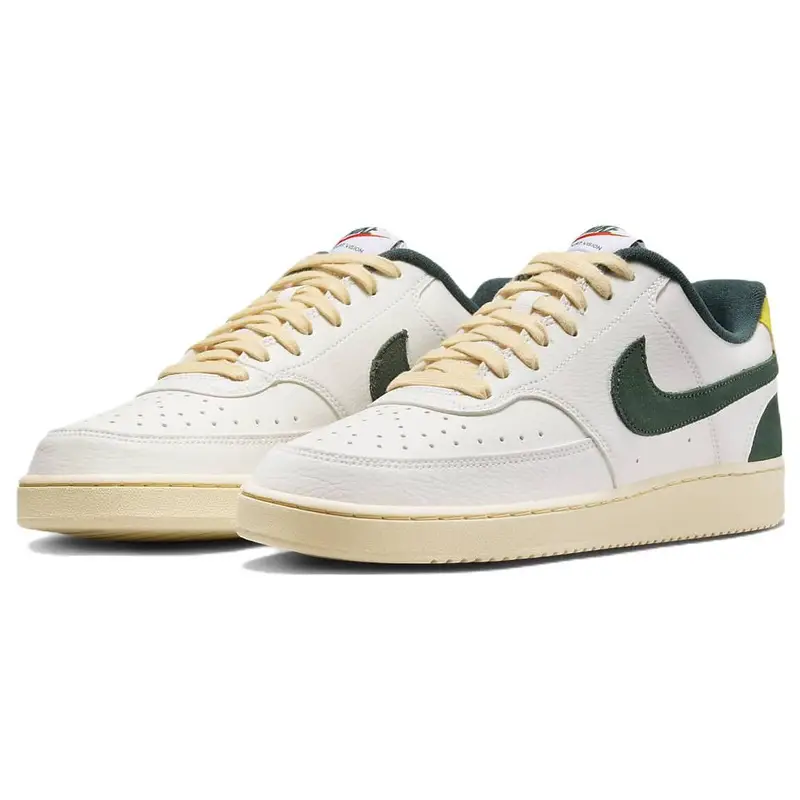 Sneakers Uomo Nike Court Vision Low Sail Pro Green Bianco Rosso Piccante FD0320-133 38 5 miniatura 2