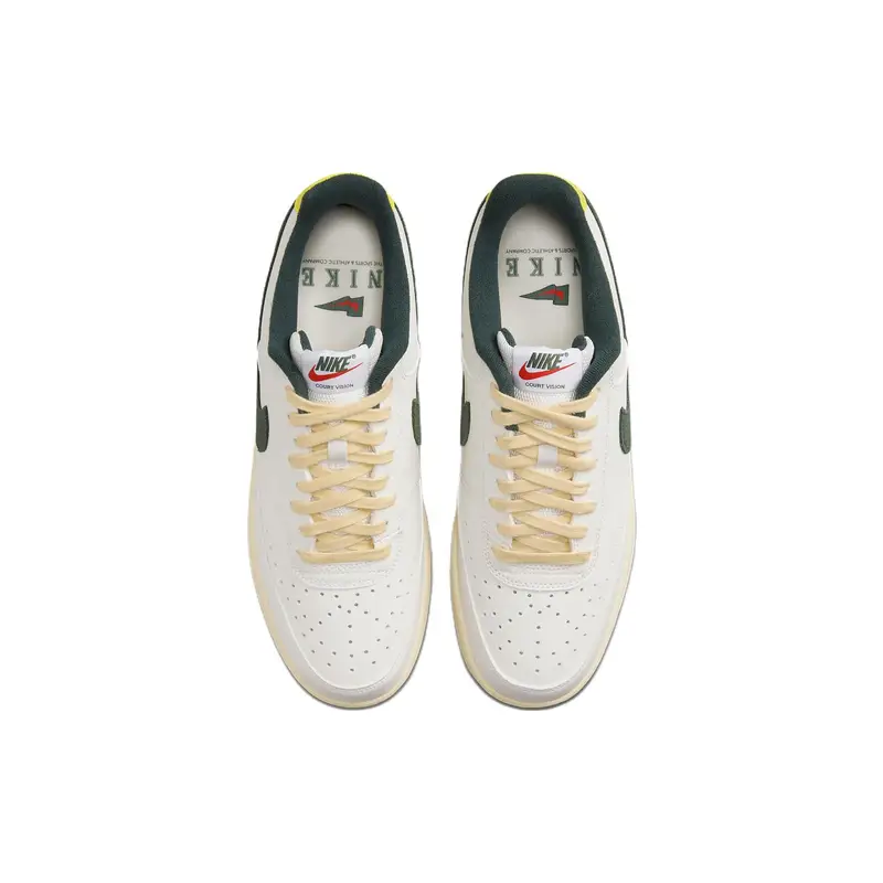 Sneakers Uomo Nike Court Vision Low Sail Pro Green Bianco Rosso Piccante FD0320-133 38 5 miniatura 4