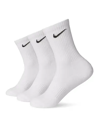 Nike Socks Everyday Ltwt, Calzini Uomo, Bianco (White/Black), XL