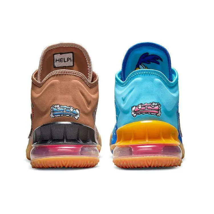 Space Jam x LeBron 18 Low EP Wile E x Nike Roadrunner Sneakers Unisex Blu Racer-Blue Blu Baltico CV7564-401 43 miniatura 4