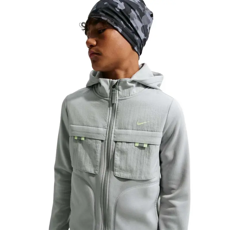 Sportswear City Utility Felpa Palestra Full Zip Grigio Bambino M